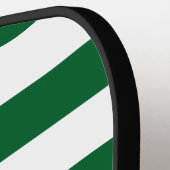 DIYカラーズフォレストGr白ストライプ色名モノグラムS ピックルボールラケット (左詳細)