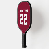 DIYカラーズブルゴーニュスポーツチームジャージー ピックルボールラケット (左)