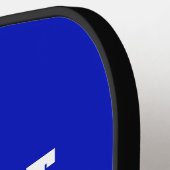 DIYカラーズブルー王室のスポーツチームジャージー ピックルボールラケット (左詳細)