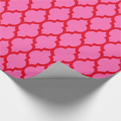 DIYカラーズモロッコクローバー#4 SVレッドホットピンク ラッピングペーパー (角)