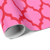 DIYカラーズモロッコクローバー#4 SVレッドホットピンク ラッピングペーパー (ロールコーナー)