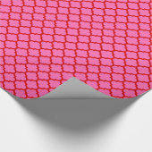 DIYカラーズモロッコクローバーSVレッドホットピンク ラッピングペーパー (角)