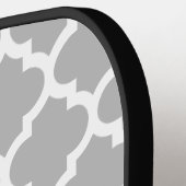 DIYカラーズモロッコグレーブルーホワイトBG 3イニシャルS ピックルボールラケット (左詳細)