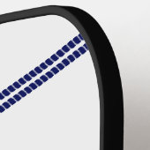 DIYカラーズロープノットいかりモノグラムホワイトネイビー ピックルボールラケット (左詳細)