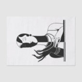 DIYカラーズヴィンテージアールデコレディと真珠 薄葉紙 (正面)