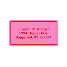 DIYカラーフレーム付きピンク#3赤