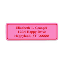 DIYカラーフレーム付きピンク#3赤