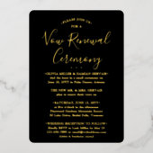 DIYカラー誓のリニューアル結婚シークルのエレガント写真 箔招待状 (正面)