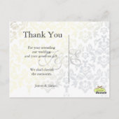 DIYカラー、ありがとうポストカード ポストカード (裏面)