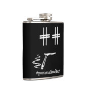 DIYカラー#ハッシュタグアイズ喫煙ソーシャルメディア顔 フラスク (右)