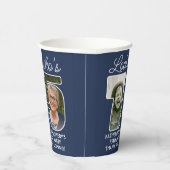 DIYカラー・ Look Who's 75 ・フォト誕生日パーティー 紙コップ (右)