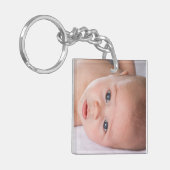 DIYキーチェーン | カスタム写真、ロゴ、またはイメージ キーホルダー (正面左)