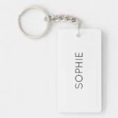 DIYキーチェーン |カスタム文字、名前、色 キーホルダー (正面)