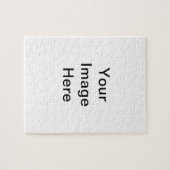 DIYギフト、画像のアップロード、文字と色の追加：) ジグソーパズル (横)