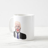 diyギャグの球を持つドナルド・トランプ-二つのイメージのマグ- コーヒーマグカップ (正面左)