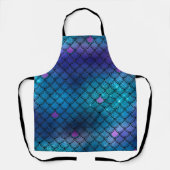 DIYクリエイトアウンマーメイドグリッターママガールフレンド エプロン (正面)