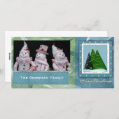 DIYクリスマスツリーパーソナライズされたフォトカード シーズンカード (正面/裏面)