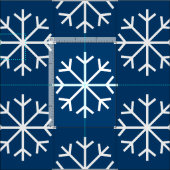 DIYクリスマスデコレーション雪の結晶柄生地 ファブリック (タイル)