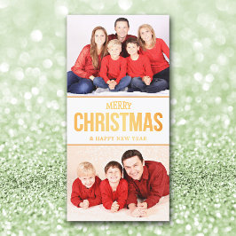 DIYクリスマスレターと写真テンプレート シーズンカード