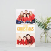 DIYクリスマスレターと写真テンプレート シーズンカード (スタンド正面)