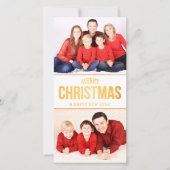 DIYクリスマスレターと写真テンプレート シーズンカード (正面)