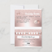 DIYクレジットカードバラ金ゴールド金属グリッターロイヤリティ 招待状 (正面)