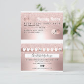 DIYクレジットカードバラ金ゴールド金属グリッターロイヤリティ 招待状 (スタンド正面)