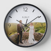 DIYクロック |写真カスタム、名前、文字 壁時計 (正面)