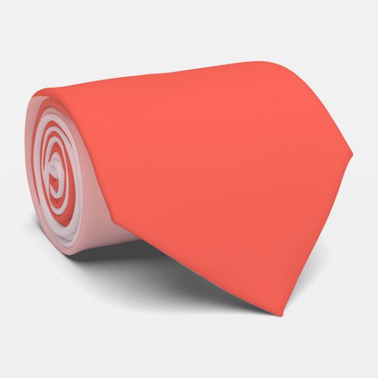 DIYグラデーションカラー、コーラルオレンジ/エコーピーチ ネクタイ (ロール)