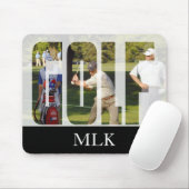 DIYゴルフフォトとモノグラム マウスパッド (マウス)