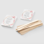 DIYシックピンクさくらんぼブロッサム結婚式 プログラム ハンドファン (組立なし)