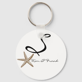 DIYシンプルスタフィッシュモノグラムキーチェーン キーホルダー