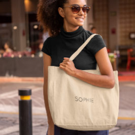 DIYジャンボトートバッグ |カスタム文字、名前、モノグラム ラージトートバッグ