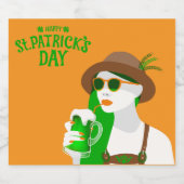 DIYセントパトリックのデービールラベル ビールラベル (シングルラベル)