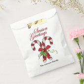 DIYテキスト付きキャンディクリスマスクリスマス フェイバーバッグ (封をした状態)