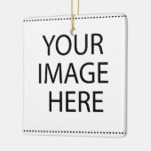 DIYテンプレートでの最低価格販売空白の セラミックオーナメント (左)