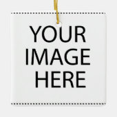 DIYテンプレートでの最低価格販売空白の セラミックオーナメント (正面)