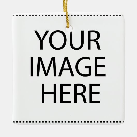 DIYテンプレートでの最低価格販売空白の セラミックオーナメント (正面)