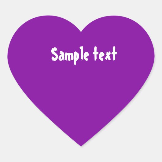 DIYテンプレートで色を変更し、写真やテキストを追加 ハートシール (正面)