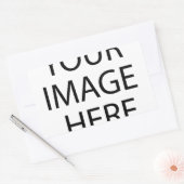 DIYテンプレートの最低販売価格空白の提供 長方形シール (封筒)