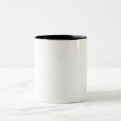 diyテンプレートは文字の写真の変更色を加えます ツートーンマグカップ (中央)