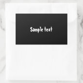 DIYテンプレートは簡単に色を変更する追加フォト文字 長方形シール (バッグ)