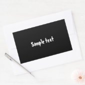 DIYテンプレートは簡単に色を変更する追加フォト文字 長方形シール (封筒)