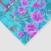 DIYデクページのためのシャビーシックミュージカル鳥紙 薄葉紙 (詳細)