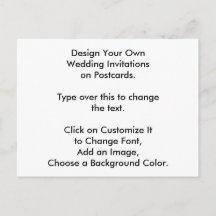 DIYデザインはがきに自分の結婚式の招待