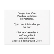 DIYデザインはがきに自分の結婚式の招待