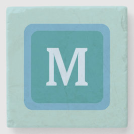 DIYデザインユアウズモノグラムストーンコースターV13 ストーンコースター