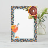 DIYデザイン用タイルジューシー空白のオレンジスピリッツ 招待状 (スタンド正面)