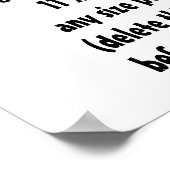 DIYデザイン自分のポスター ポスター (角)