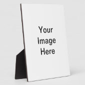 DIYデザイン自分のZazzleギフトアイテム フォトプラーク (側面)